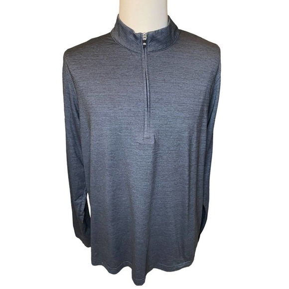 Travis Mathew Men’s Blue 2XL Quarter Zip Golf Long Sleeve Pullover Shirt - Picture 1 of 8